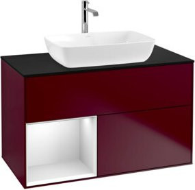 V&B Waschtischunterschrank Finion 100 in Weiß lackiert, Breite: 100 cm, Tiefe: 50,1 cm, Höhe: 50,1 cm - Bild 1