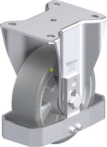 Blickle Stahlblech-Bockrolle BH-ALTH 150K-AS-FS in Silber, Rad-Durchmesser: 150 mm, Tragfähigkeit: 650 kg - Bild 1