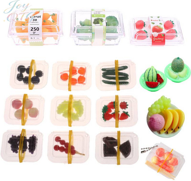 ZTOYL Mini Supermarkt Gemüse Obst Modell, Puppenhaus Zubehör, 1-teiliges Set - Bild 1