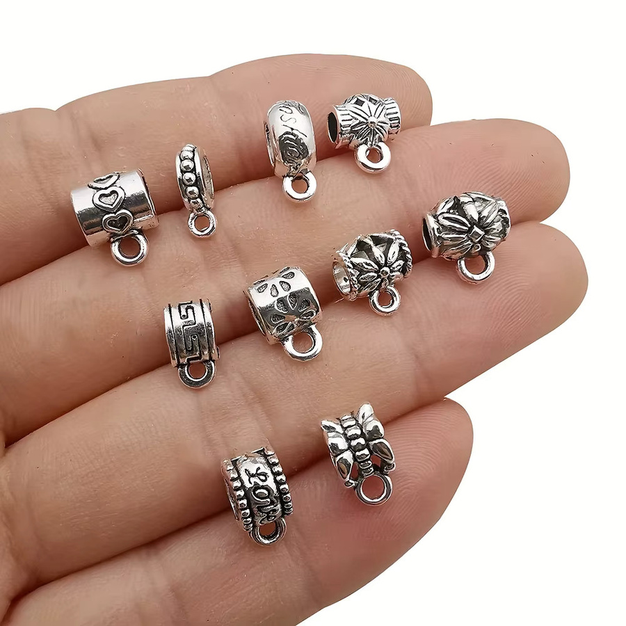 Aogue Verschluss-Bügelperlen, Charms, 100 Stück - Bild 4