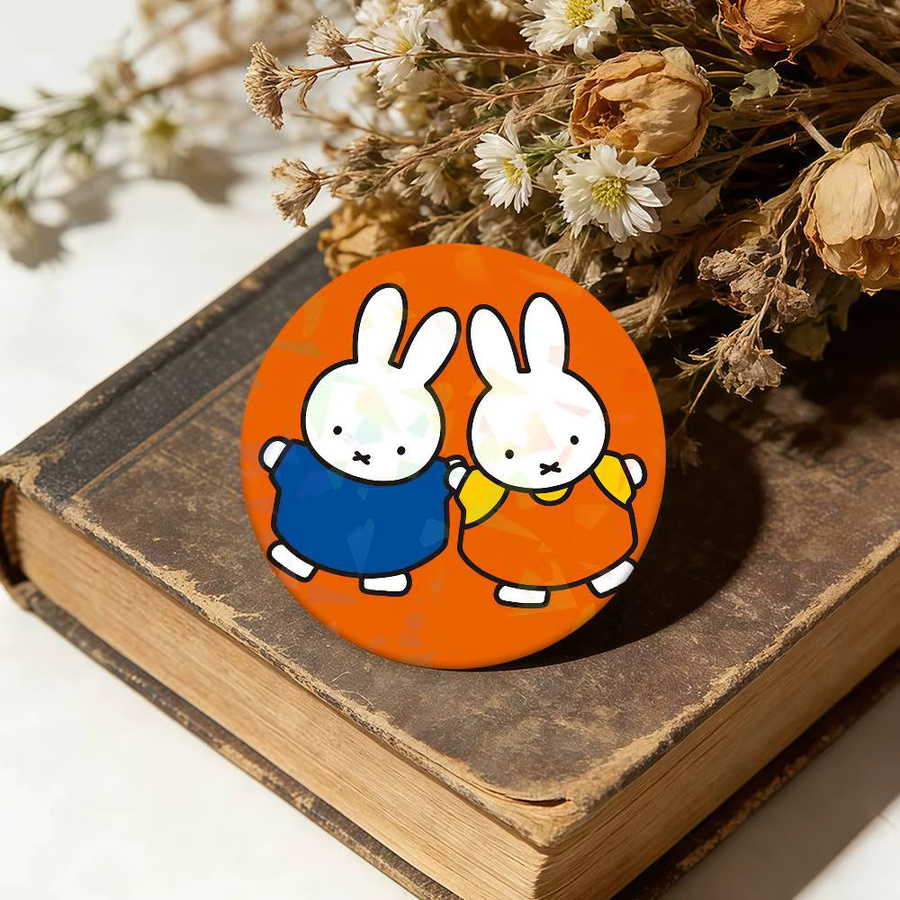 Miffy Brosche, Emaille, bunt, rund - Bild 3