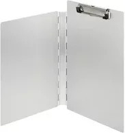 Läufer Klemmbrettmappe mit Klappverschluss aus Metall in Silber für A4 - Bild 1