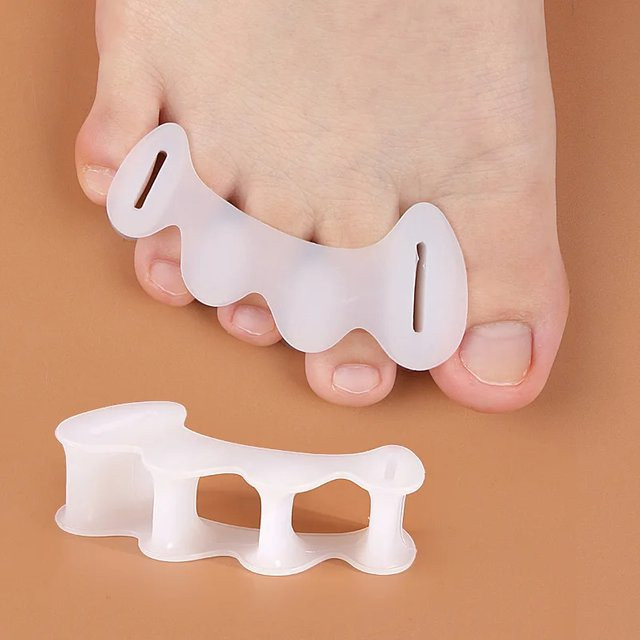 Hartschalen-Zehen-Finger-Separator Hallux Valgus Abstandshalter, 2 Stück - Bild 1