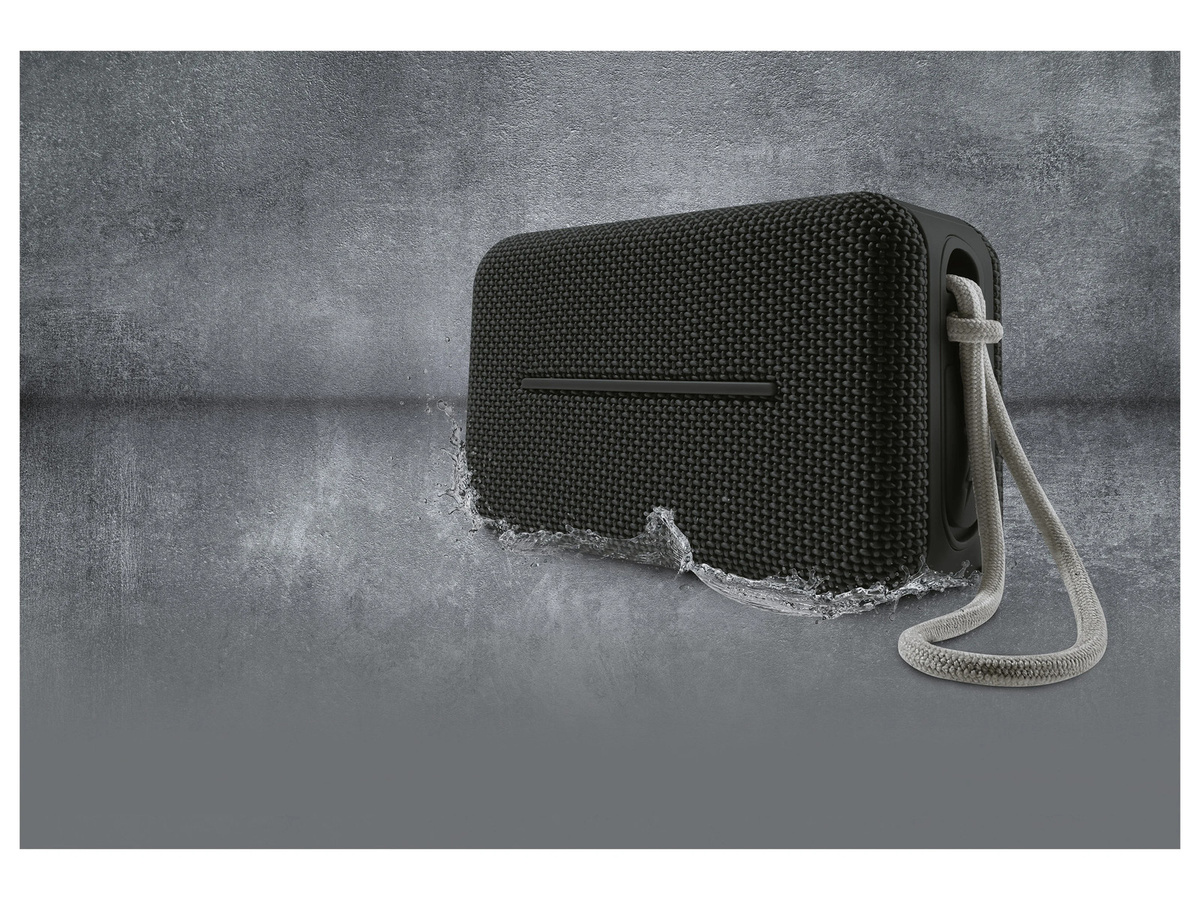 Silvercrest Bluetooth Mini Lautsprecher Schwarz mit IPX7 Wasserschutz und USB-C Anschluss - Bild 3