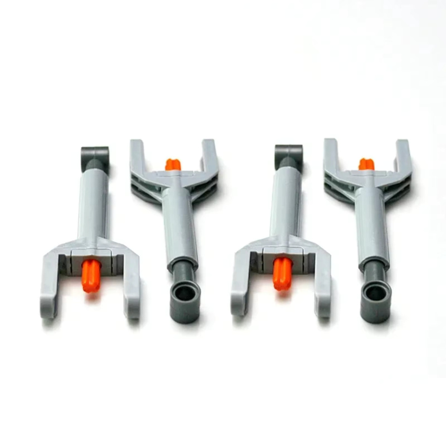 stemedu Mini Bausteine Linear Antrieb Ziegel, 16-teiliges Set, Grau - Bild 1