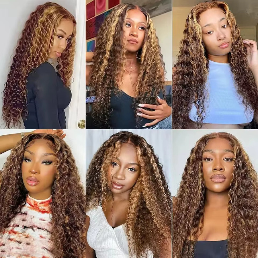 Highlight Jerry Curly Echthaar-Weave-Bündel, Kinky Curly, Honigblonde, Brasilianisches Rohhaar, Unisex - Bild 6