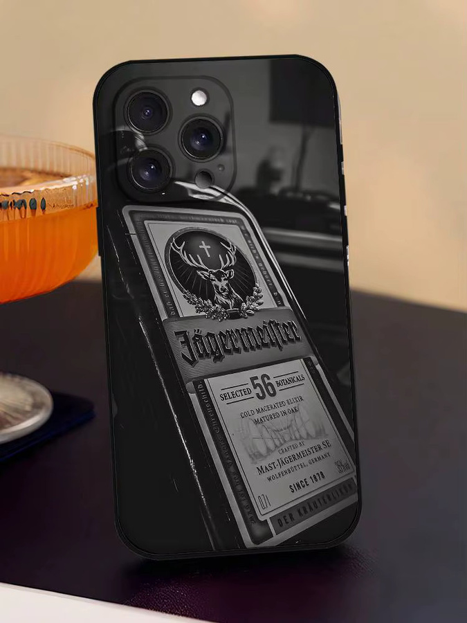 Jagermeister Es Drink Handyhülle für iPhone 17 16 15 14 13 12 11 Pro Max Mini Plus XR XS Soft Cover Schwarz - Bild 7