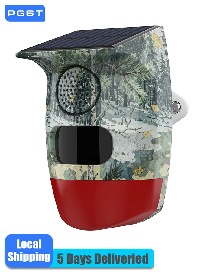 PGST Solar Infrarot-Bewegungsmelder mit 120dB Alarm-Sirene für Outdoor-Haussicherheit und Wildtierschutz - Bild 7