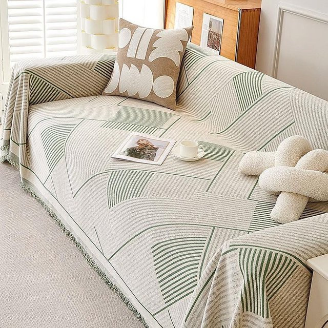 Universal Chenille Sofa-Bezug rutschfest für alle Jahreszeiten, B/T: 180 x 130 cm - Bild 1