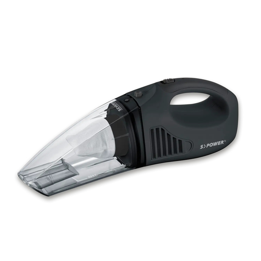 Severin S'Power home & car Li 20 Akku-Handstaubsauger 3-in-1, Schwarz, Beutellos mit waschbarem Filter und Wandhalterung - Bild 2