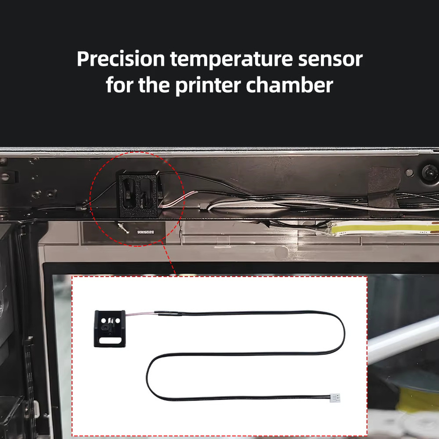 FYSETC Kammer-Temperatursensor für Bambu P2S Präzisions-Temperatursensor in Schwarz - Bild 2