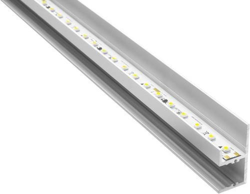 Barthelme LED-Profil aus Aluminium in Silber, Wandmontage, L x B x H: 1000 x 18 x 37 mm - Bild 1
