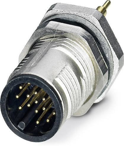 Phoenix Contact 1437119 Sensor-Aktor-Einbausteckverbinder M12 Stecker in Silber mit Schraubanschluss und 20 Polen - Bild 1
