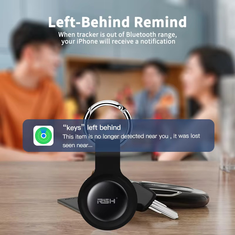 RSH 4er-Pack Sicherheitsfinder Black Bluetooth GPS-Tracker kompatibel mit Apple Find My App für iOS, ideal als Anti-Verlust-Smart-Tag für Haustiere, Kinder oder Gepäck - Bild 4