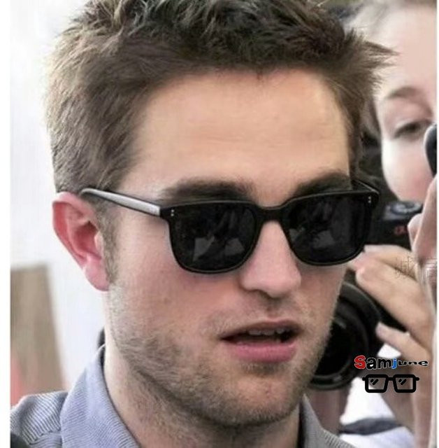 Samjune Sonnenbrille, Quadratisch, Vollrand, Kunststoff, Schwarz, Herren - Bild 1