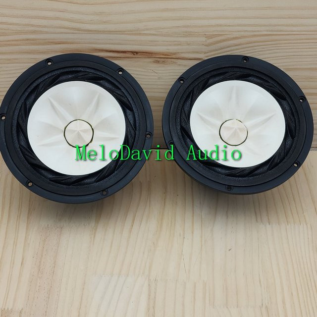 Melernaid 2er Set Full Range Lautsprecher Woofer FE168A 6,5 Zoll Papiermix Kegel in Weiß - Bild 1