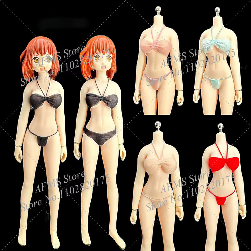 Hot Toys Mobile-Suit-Mädchen, Sammlerfigur, Maßstab 1:12, Bikini-Badeanzug, Neckholder-Dessous, Unterwäsche - Bild 3