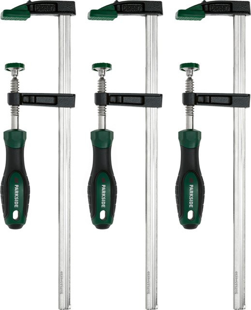Parkside Schraubzwingen-Set in Multicolor aus Kunststoff, 3er-Set - Bild 1