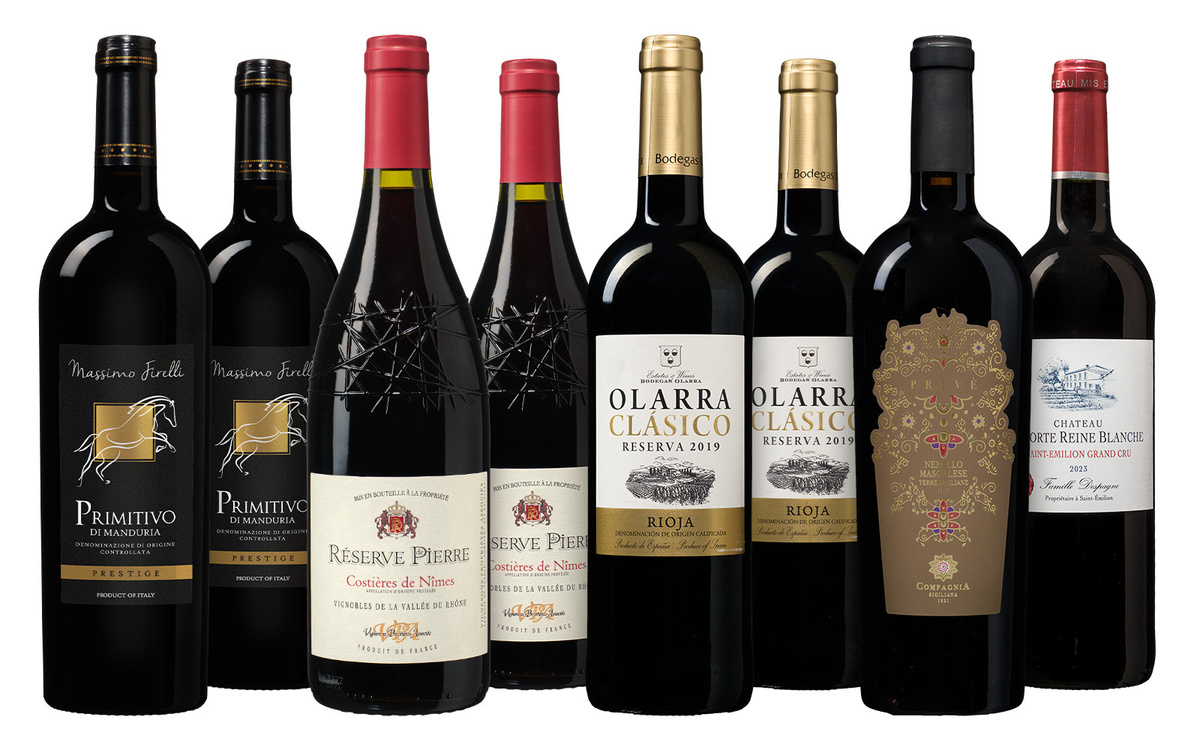 Herbsthelden Weinpaket, Rotwein, 8 x 0,75 l - Bild 2