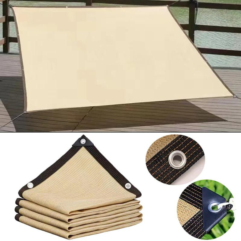 Annier Sonnenschutznetz HDPE Beige mit 90% Schattierung und UV-Schutz für Garten, Pergola oder Schwimmbad, B x B: 2 x 2 m - Bild 4