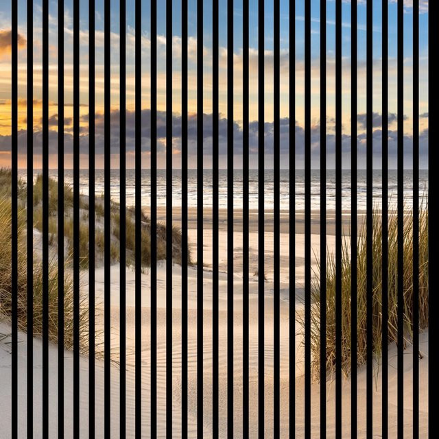 FN Acustico Akustikplatte Strand 2 in Bunt aus PET und MDF mit modernem Design, H x B x T: 1195 x 1133 x 19 mm - Bild 1