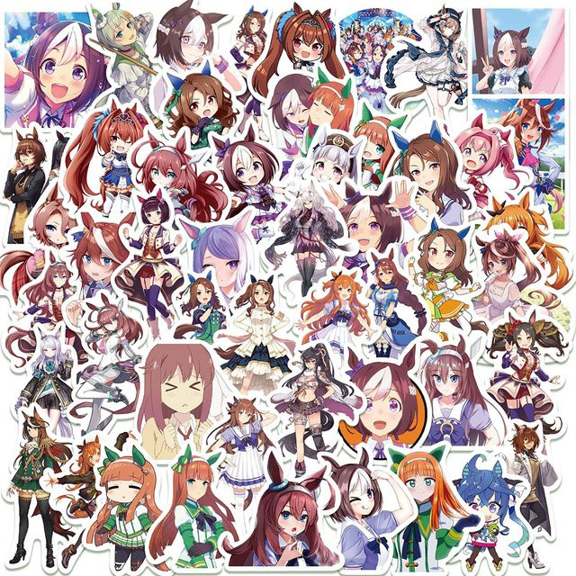 Bandai Uma Musume Pretty Derby Graffiti Aufkleber, Bunt / Mehrfarbig - Bild 1