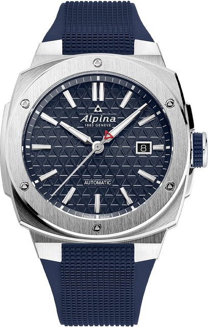 Alpina Automatik Herrenuhr, Edelstahl, 41 mm, Blau, 20 ATM - Bild 1