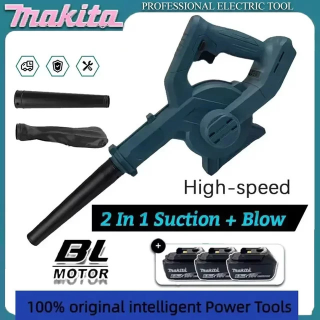 Makita 2-in-1 Akku-Luftgebläse und Sauger in Blau für 18-V-Akkus - Bild 1