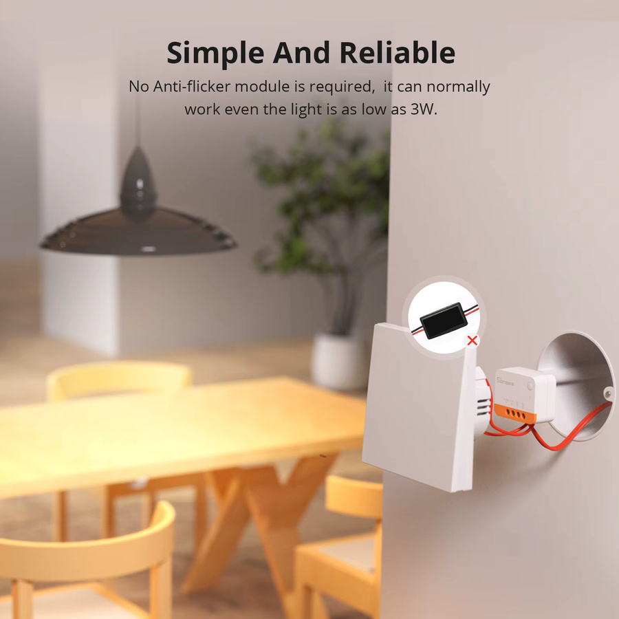 Sonoff ZBMINI-L2 Zigbee DIY Smart Switch Modul in Weiß, kein Neutralleiter erforderlich, 2-Wege-Steuerung für deine Smart Home Automation - Bild 3