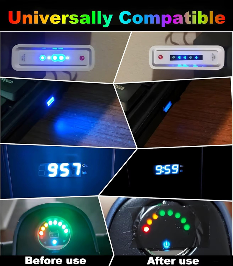 SCESSPACK Lichtblockierendes Klebeband in Schwarz zur Abdeckung von LED-Anzeigen für TV, Router und Bildschirme, B/H: 50,0 x 18,0 cm - Bild 3