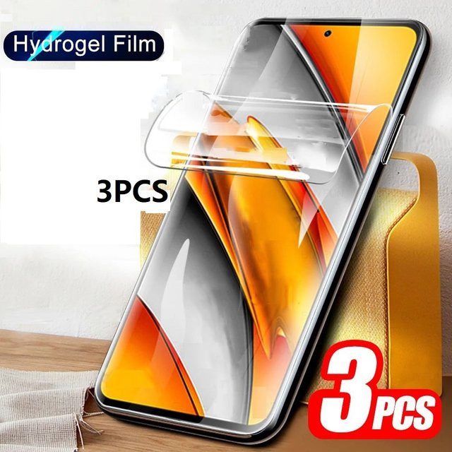 3er-Set Hydrogel Displayschutzfolien für Samsung Galaxy A55 A54 A13 A53 A52 A12 A22 A33 A32 A51 A52S A35 A72 A71 A14 S10E S20 FE, transparent - Bild 1