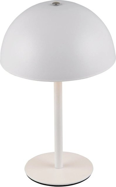 Reality LED-Tischleuchte Munoz in Weiß Matt mit Pilzform, dimmbar und wiederaufladbar, Durchmesser: 13 cm - Bild 1
