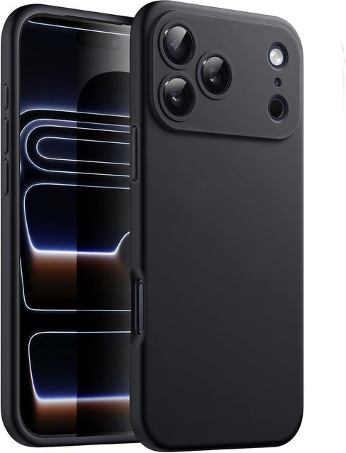 Stoßfeste TPU-Hülle von AIHNBG in Schwarz für iPhone 11 bis iPhone 17 Pro Max Softcover Rückseite - Bild 1