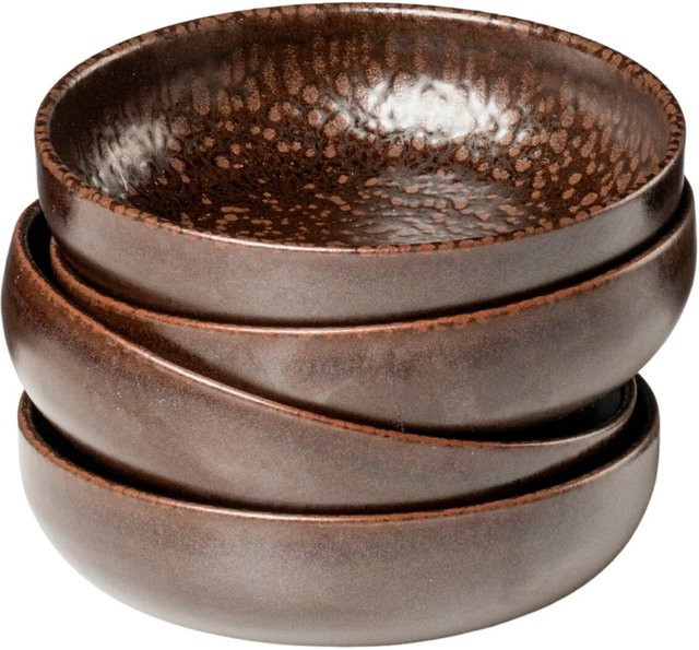 Gipfelstück Schüssel-Set Glockenklang aus Steinzeug in Bronze/Braun - Bild 1