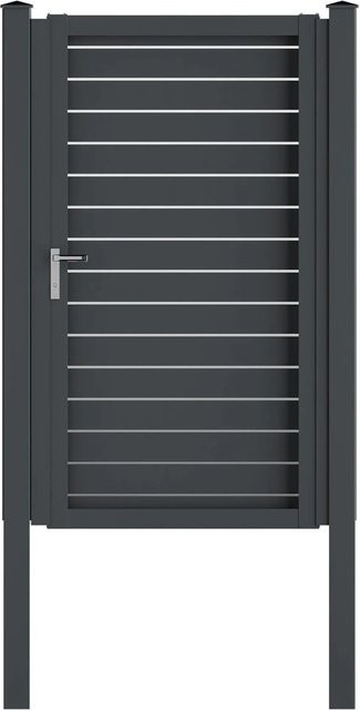 Vidual Gartentor Swing-pure aus Aluminium in Anthrazit, B: 100 cm, H: 175 cm - Bild 1