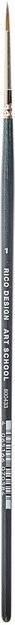 Rico Design Art School Acrylpinsel mit synthetischen Borsten und kurzem Stiel, Blau - Bild 1