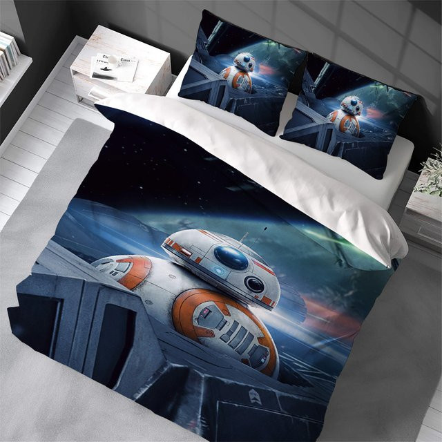S-STAR WARS Bettwäsche-Set aus Baumwolle, 3-teilig, Mehrfarbig, Breite: 135 cm, Länge: 200 cm - Bild 1