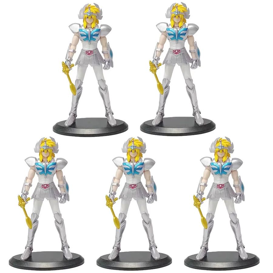 5er-Set Saint Seiya Action Figuren Zi Long Glacier aus PVC, Multicolor, Höhe: 19 cm - Bild 2