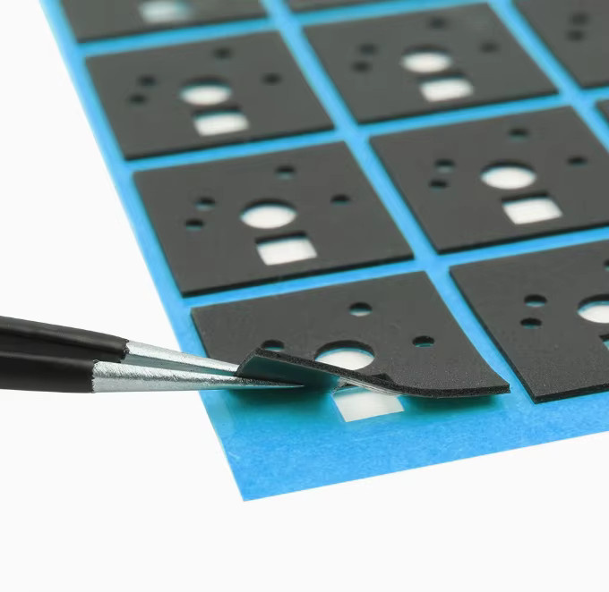 Keebox Poron IXPE EVA 5-polige Schalterpads für mechanische Tastaturen zur Geräuschreduzierung, 120 Stück, Schwarz, Dicke: 0,5 mm - Bild 4