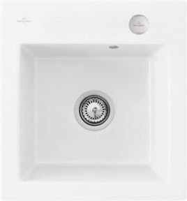 Villeroy & Boch Spüle Subway 45 XS aus Keramik in Weiß mit Ablaufgarnitur und Exzenter, Breite: 45 cm - Bild 1