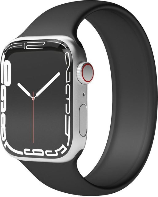 Vonmählen Uhrenarmband Solo Loop, Silikon, Schwarz, Unisex, Gr. S, 40mm 41mm 42mm - Bild 1