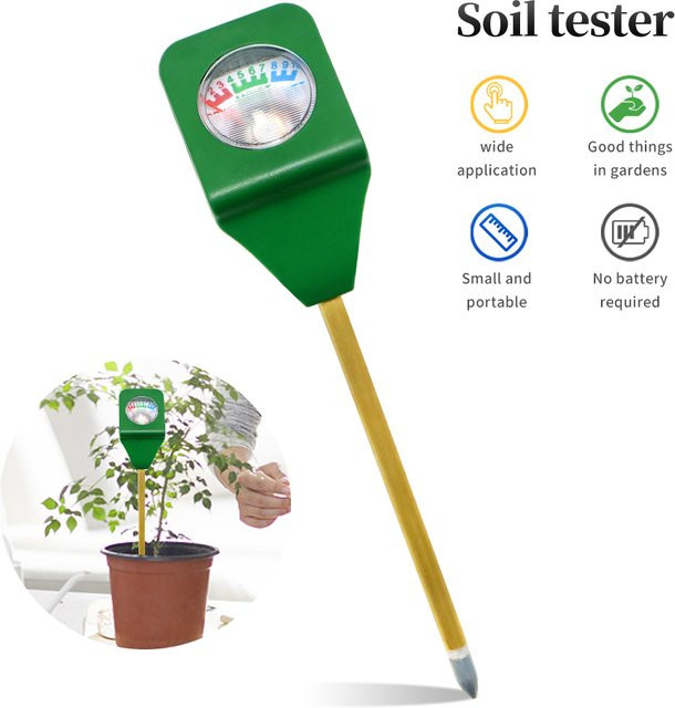 JUANJUAN Mini Bodenfeuchtemessgerät in Grün für Garten und Landwirtschaft - Bild 1
