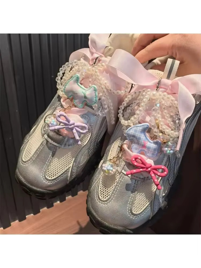 Charms Bunte Kristall Perle Bogen Schleife, Cartoon Hund, Schuhe Zubehör - Bild 5