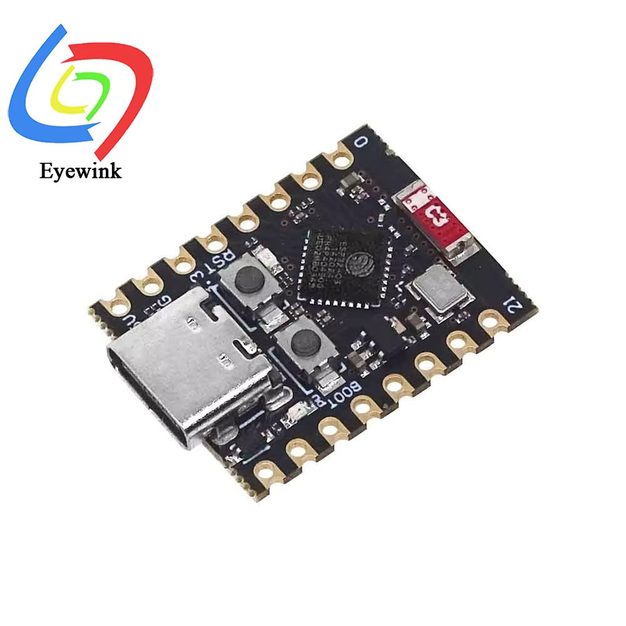 EYEWINK ESP32-C3 Super Mini Entwicklungsboard mit 32-Bit Single-Core-Prozessor, 16-Pin und USB-C Anschluss in Schwarz - Bild 2