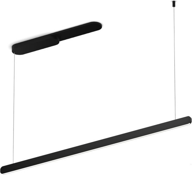 Occhio Mito linear volo 140 up LED-Pendelleuchte in Schwarz matt mit Occhio air Modul und x-tra warm LED (2200K - 3500K) - Bild 1