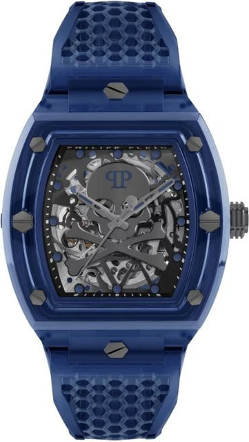 Philipp Plein Automatik Herrenuhr, Edelstahl, 44 mm, Schwarz, 5 ATM - Bild 1