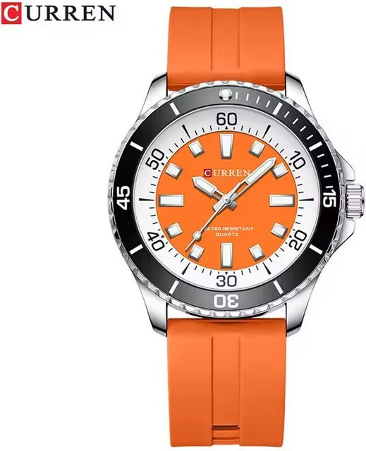 CURREN Armbanduhr Quarz, Silikonarmband, Herren - Bild 1