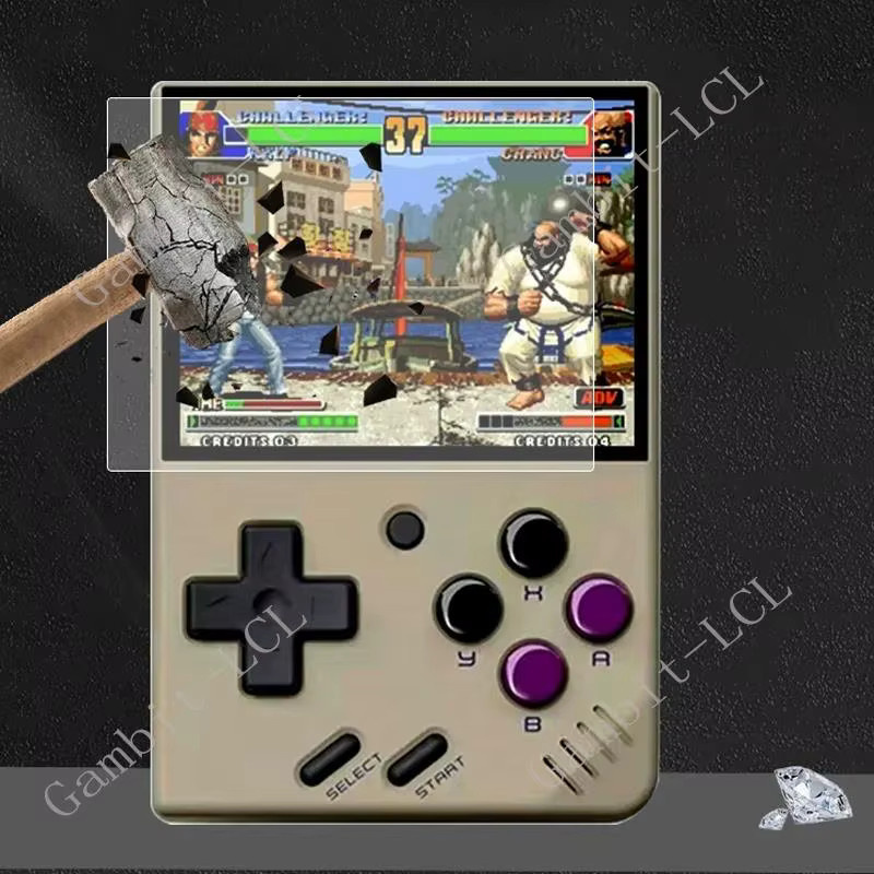 Gambit-LCL 9H HD Gehärtetes Glas Displayschutzfolie für Miyoo Mini Plus 3,5 Zoll und Miyoo Mini 2,8 Zoll, Transparent - Bild 4