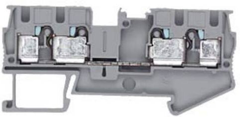 Siemens Durchgangsklemme 6,2 mm Steck-Klemme Grau 8WH60040AG00 - Bild 1