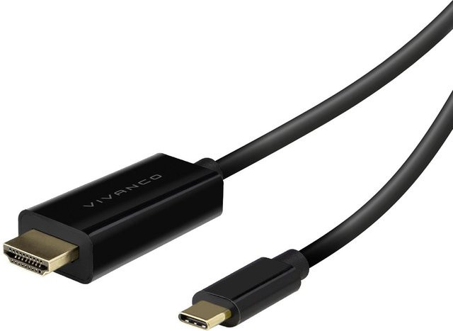 SBS USB-C-auf-HDMI-Kabel in Schwarz, Länge: 1,5 m - Bild 1